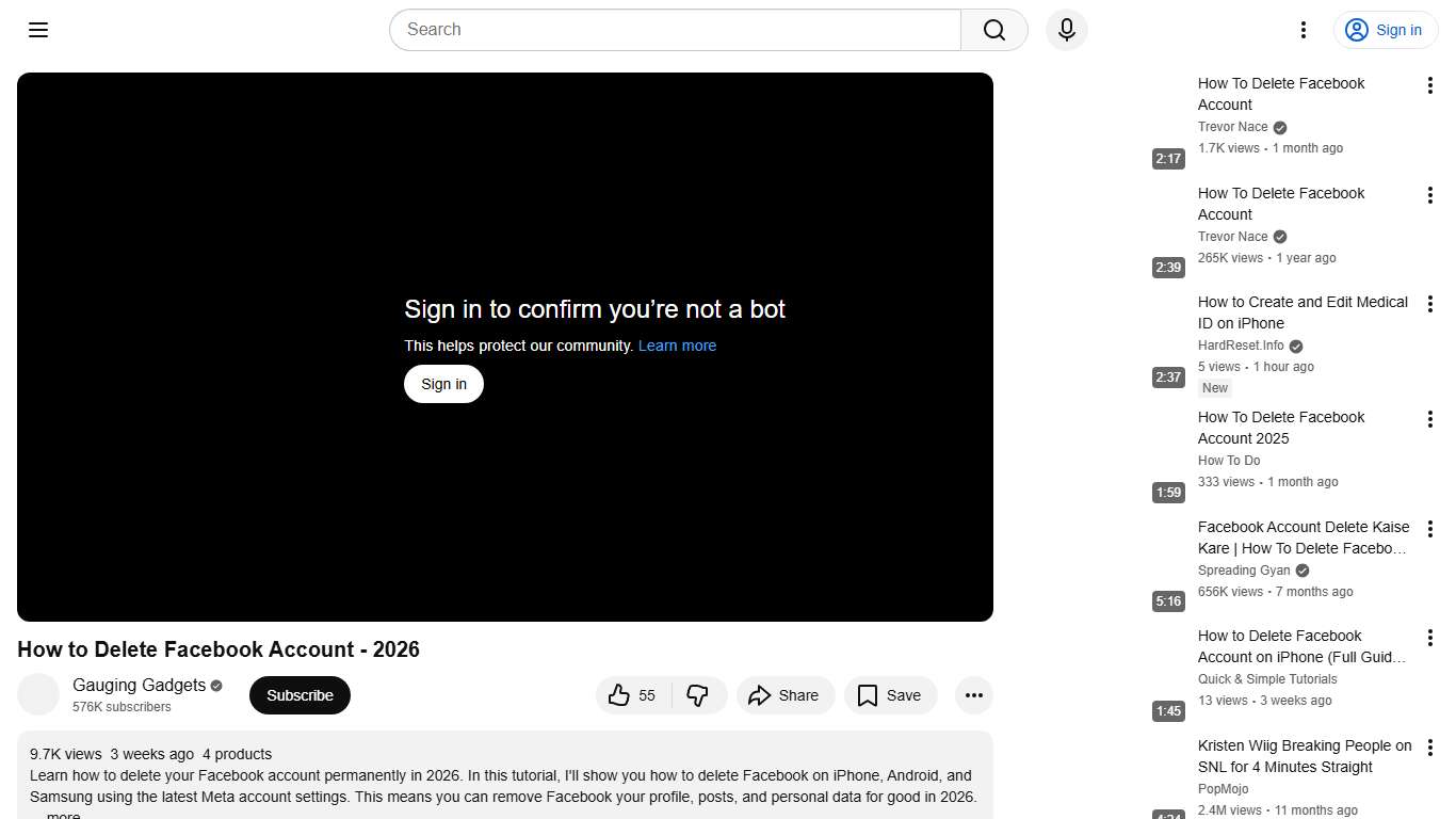 How to Delete Facebook Account - 2026 - YouTube